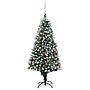 Plastgran Med Led Och Kulor Och Kottar 240 Cm
