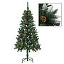 Plastgran Med Led Och Kottar 150 Cm