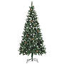 Plastgran Med Led Och Kottar 210 Cm