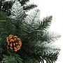 Plastgran Med Led Och Kottar 210 Cm