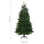 Plastgran Med Led Och Julgranskulor Grön 210 Cm Pvc&Pe