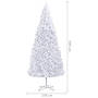 Plastgran Med Led Och Julgranskulor 500 Cm Vit
