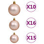 Plastgran Med Led Och Julgranskulor Grön 240 Cm Pvc&Pe