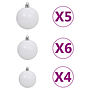 Plastgran Med Led Och Julgranskulor Grön 180 Cm Pvc&Pe