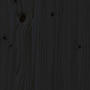 Våningssäng Svart 80X200 Cm Massiv Furu