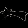 Julstjärna Komet-Figurer 2 St Med 48 Led Varmvit 65X28 Cm