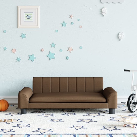 Barnsoffa Brun 90X53X30 Cm Tyg