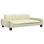 Barnsoffa Gräddvit 90X53X30 Cm Konstläder