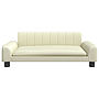 Barnsoffa Gräddvit 90X53X30 Cm Konstläder