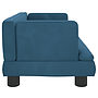 Barnsoffa Blå 60X40X30 Cm Sammet
