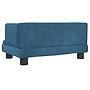 Barnsoffa Blå 60X40X30 Cm Sammet