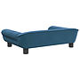 Barnsoffa Blå 70X45X26 Cm Sammet
