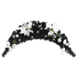 Julbåge Med Led Svart 90 Cm Pvc