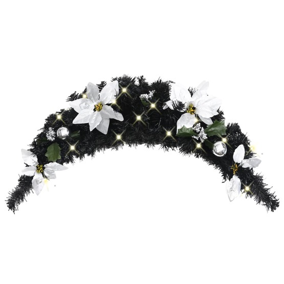 Julbåge Med Led Svart 90 Cm Pvc