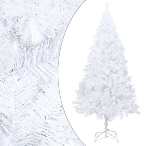 VidaXl Plastgran Med Tjocka Grenar Vit 150 Cm Pvc