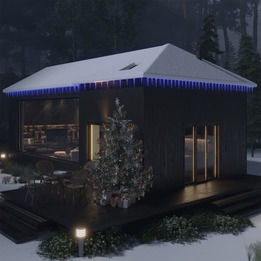 Julbelysning Istappar 40 St Blå Akryl Med Fjärrkontroll
