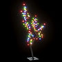 Plastgran 128 Leds Körsbärsblommor Flerfärgat Ljus 120 Cm