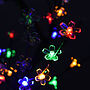 Plastgran 128 Leds Körsbärsblommor Flerfärgat Ljus 120 Cm