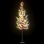 Plastgran 600 Leds Körsbärsblommor Flerfärgat Ljus 300 Cm