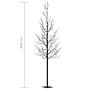 Plastgran 600 Leds Körsbärsblommor Flerfärgat Ljus 300 Cm