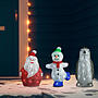 Julfigurer Med Led-Belysning Akryl Inne/Ute
