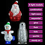 Julfigurer Med Led-Belysning Akryl Inne/Ute