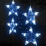 Ljusgardin Med Stjärnor 500 Lysdioder Blå 8 Funktioner