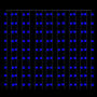 Ljusdraperi 3X3 M 300 Lysdioder Blå 8 Funktioner