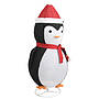 Dekorativ Pingvin Med Led Lyxigt Tyg 180 Cm