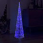 Ljuskon Led Pyramid Akryl Blå 120 Cm