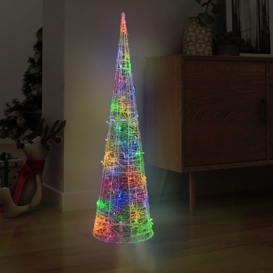 Ljuskon Led Pyramid Akryl Flerfärgad 120 Cm