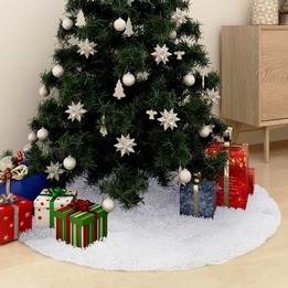 Julgranskrage Vit 122 Cm Fuskpäls