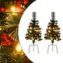 Konstgjorda Julgranar Med Led 2 St 76 Cm Pvc