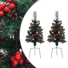 Konstgjorda Julgranar 2 St 76 Cm Pvc
