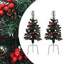 Konstgjorda Julgranar 2 St 76 Cm Pvc