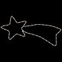 Julstjärna Komet-Figur Med 48 Led Varmvit 65X28 Cm