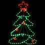 Juldekoration Julgran Med 144 Leds 88X56 Cm