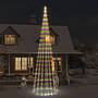 Julgran På Flaggstång Färgglad 1134 Leds 800 Cm