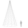 Julgran På Flaggstång Färgglada 3000 Leds 800 Cm