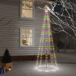Julgran Med Markspett 310 Färgglada Lysdioder 300 Cm