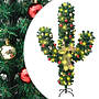 Julkaktus Med Fot Led Grön 210 Cm Pvc