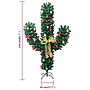 Julkaktus Med Fot Led Grön 210 Cm Pvc