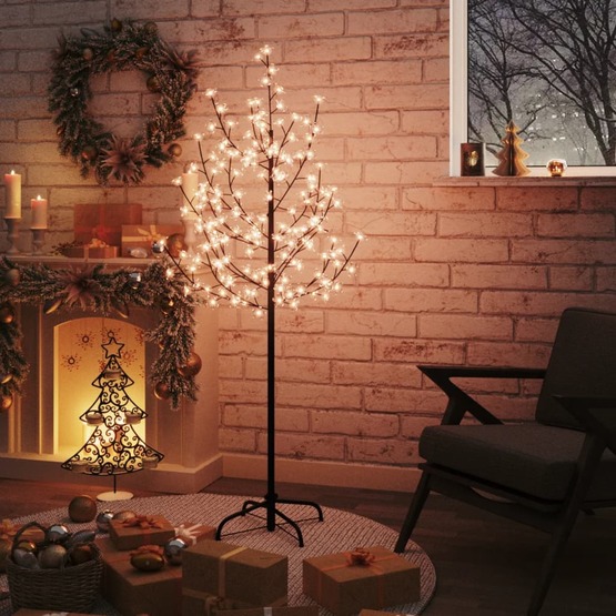 Körsbärsträd Med Led Varmvit 120 Lysdioder 150 Cm