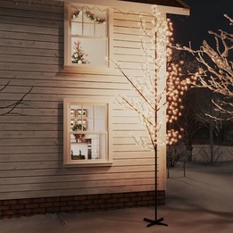 Körsbärsträd Med Led Varmvit 672 Lysdioder 400 Cm