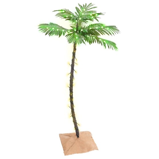 VidaXl Palmträd Med Led Varmvit 72 Leds 120 Cm