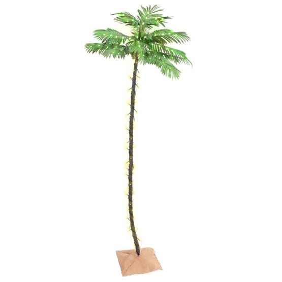 VidaXl Palmträd Med Led Varmvit 192 Leds 300 Cm