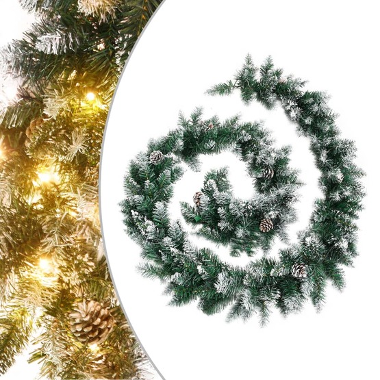 VidaXl Julgirlang Med Led-Lampor Grön 2,7 M Pvc