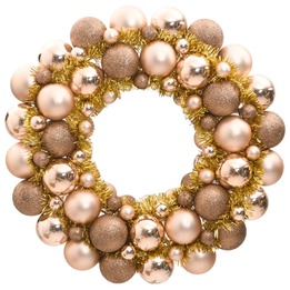 Julkrans Rosenguld 45 Cm Polystyren