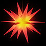 Stjärna Med Led-Belysning Vikbar Röd 43 Cm