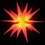 Stjärna Med Led-Belysning Vikbar Röd 100 Cm